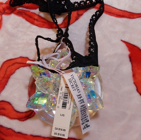 🖤 VS Dream Angels Ouvert Lace-Up Thong Panty 🖤 - Picture 9 of 15